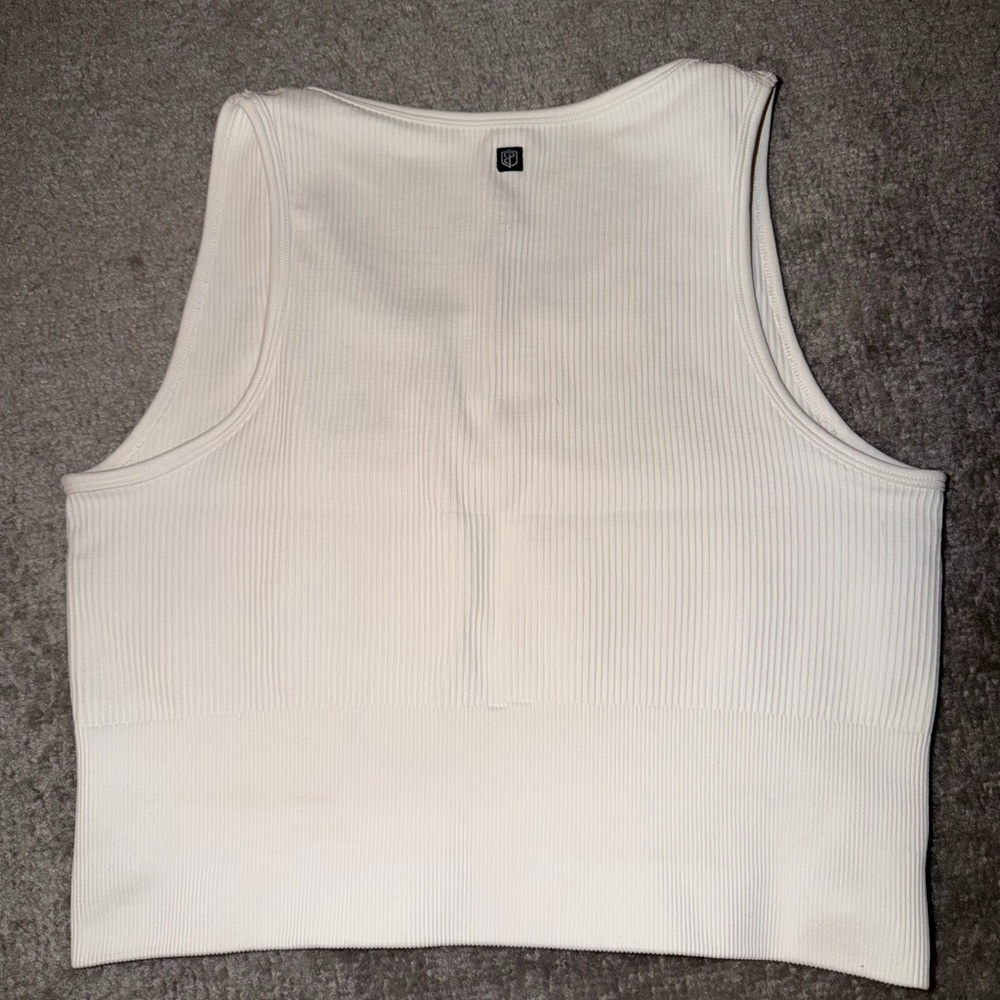 Born Primitive White Ribbed Crop Top - Picture 2 of 3
